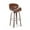 Walnut/Cognac, variant on Christopher Knight Home Cordele Dark Brown and Walnut Upholstered Swivel Barstool
