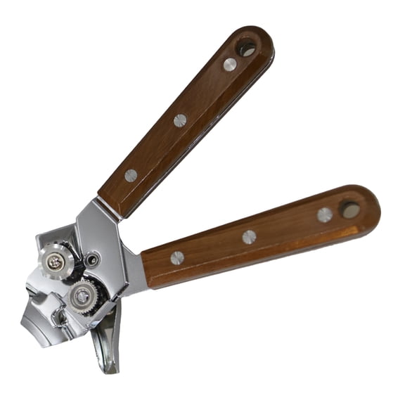 VERDANVERSE 1Pcs Can Opener with Wooden Handle for Opening Cans and Bottles Kitchen Gadget