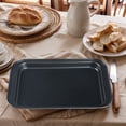 thumbnail image 6 of Unique Bargains 2 Pcs Baking Pan Rectangular Cookie Sheets Black 12.4*8.7*1.0in, 6 of 6