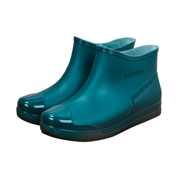 Women Rain Boots Ankle Rain Boots Waterproof Non- Casual Shoes Short Rain Boots Wide Calf For Gardening Outdoor Work And Everyday Wear Rain Boots