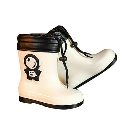 

Kids Cartoon Bear Waterproof Boots Non-Slip Rubber Rain Shoes