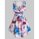 thumbnail image 1 of Tank Top de Tirantes Finos de Red con Estampado de Tie Dye Rosegal  Camisetas sin mangas de talla grande, 1 of 5