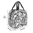 thumbnail image 2 of Naloa Hand Drawn Snake Print Lunch Box for Women Men,Insulated Lunch Bag,Lunchbox,Thermal Leakproof Cooler,Reusable Lunch Tote Bag for Work School Travel Picnic, 2 of 7