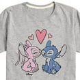 thumbnail image 3 of Disney - Lilo & Stitch - Angel & Stitch Share Kisses - Toddler & Youth Short Sleeve Graphic T-Shirt, 3 of 5