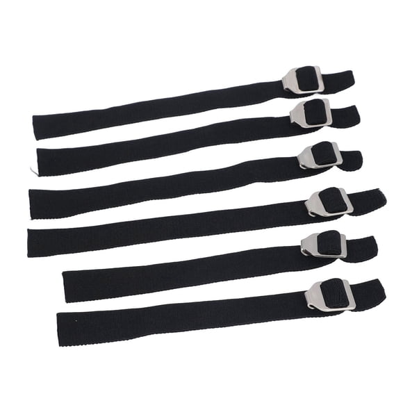 Catcher Shin Guard Straps, 6pcs Breathable Baseball Leg Guard Straps Adjustable Metal Buckle Stretchy with Rustproof Metal Buckles for Sports Accessories