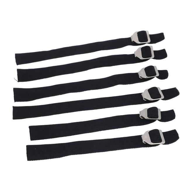 Catcher Shin Guard Straps, 6pcs Breathable Baseball Leg Guard Straps Adjustable Metal Buckle Stretchy with Rustproof Metal Buckles for Sports Accessories
