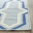 thumbnail image 3 of Safavieh Dhurries Alexis Geometric Area Rug, Light Blue/Dark Blue, 2'6" x 4', 3 of 7
