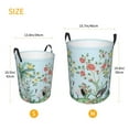 thumbnail image 5 of Balery Chinoiserie Floral Palm Tree Round Laundry Basket with Handles Waterproof Freestanding Laundry Hamper for Clothes Toys in the Dorm and Family-, 5 of 8