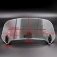 thumbnail image 5 of Déflecteur de Pare-Brise Universel pour Moto avec Clip Réglable Gris, 5 of 5