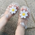 thumbnail image 4 of THJRPQJFD Baby Jelly Flats with Floral Kids Dance Shoes Toddler Party Mary Jane Cosplay Shoes Princess Sandals for Little Girls Shoes, 4 of 5