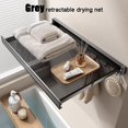 thumbnail image 1 of DPTALR Balcony Drying Rack Window Space Aluminum Drying Foldable Non Perforated Retractable Drying Socks And Shoes, 1 of 5