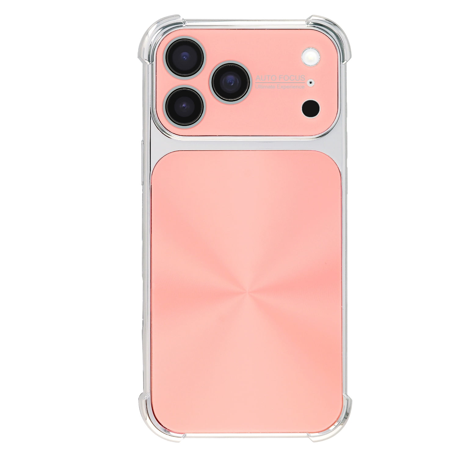 Four Corner Shockproof Electroplated Case for iPhone 17 Pro Max - Pink