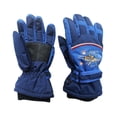 thumbnail image 1 of sweethay Guantes de invierno de avión de dibujos animados para niños, guantes de esquí cálidos a prueba de viento, calentador de manos para Suministros térmicos 4-6 años/Azul, 1 of 6