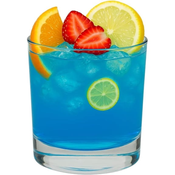 Set of 6 Old Fashioned Whiskey Glasses, 8 oz Heavy Base Rocks Glasses for Bourbon, Cocktails, Cognac | Dishwasher Safe