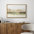 thumbnail image 2 of HFDF Canvas Prt Wall Art Brown and Green Watercolor Landscape Abstract Shapes Illustrations Modern Chic Relax/Calm for Livg Room, Bedroom, Office - Natural 18x12inch Framed, 2 of 6