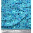 thumbnail image 1 of Soimoi Tissu Popeline de Coton Imprimé Floral & Paisley Tissu de Couture Yard 56 Pouces de Large, 1 of 3