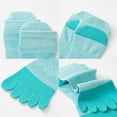 thumbnail image 6 of Women's Low Cut Toe Socks Cotton Athletic Running Five Finger Ankle Socks, 5 Pairs, 6 of 8