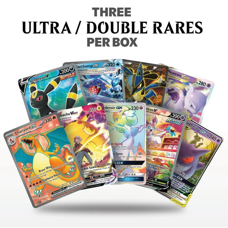Pokmon Triple Power Ultra Rare Battle Bundle | 100+ Pokemon Cards | 3x  Double or Ultra Rares Guaranteed! | Holos & Rares Included | TCG Empire  Storage Box - Walmart.com