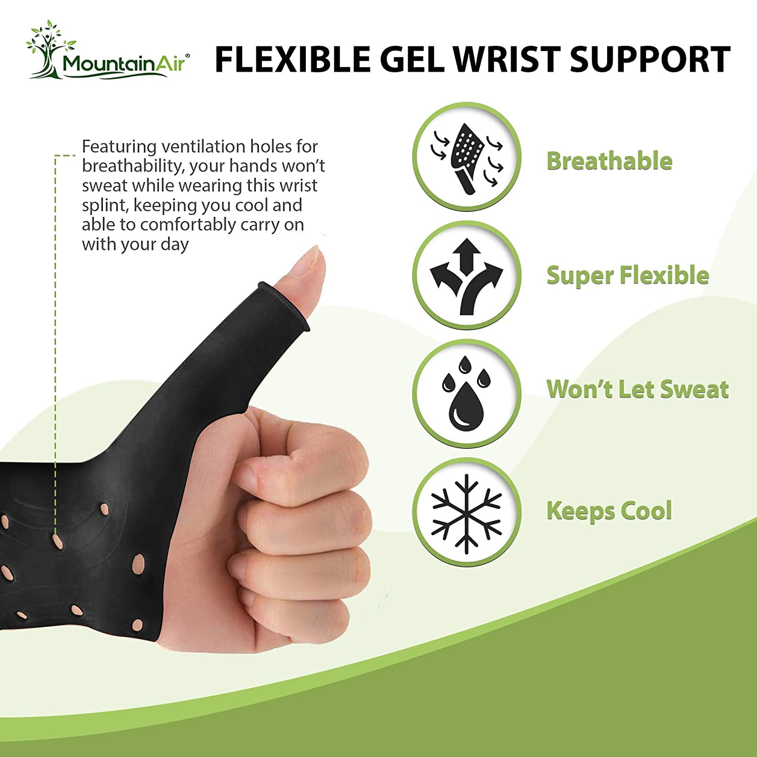 Buy Gel Wrist and Thumb Brace - 2 Pairs – Unisex Wrist Splint to Fit ...