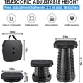 thumbnail image 2 of Taburete plegable aboutool, portátil y plegable, capacidad de 220 kg, 2 of 6