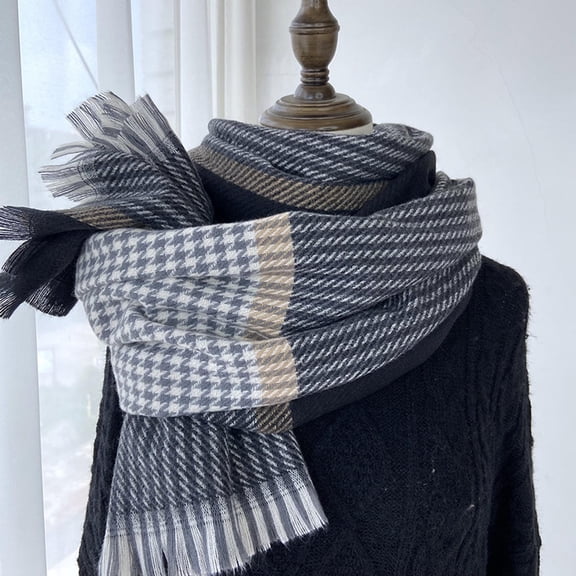 Black Scarf for Women Fall Winter Scarf Classic Scarf Warm Soft Large Blanket Wrap Shawl Scarves on Sale Clearance