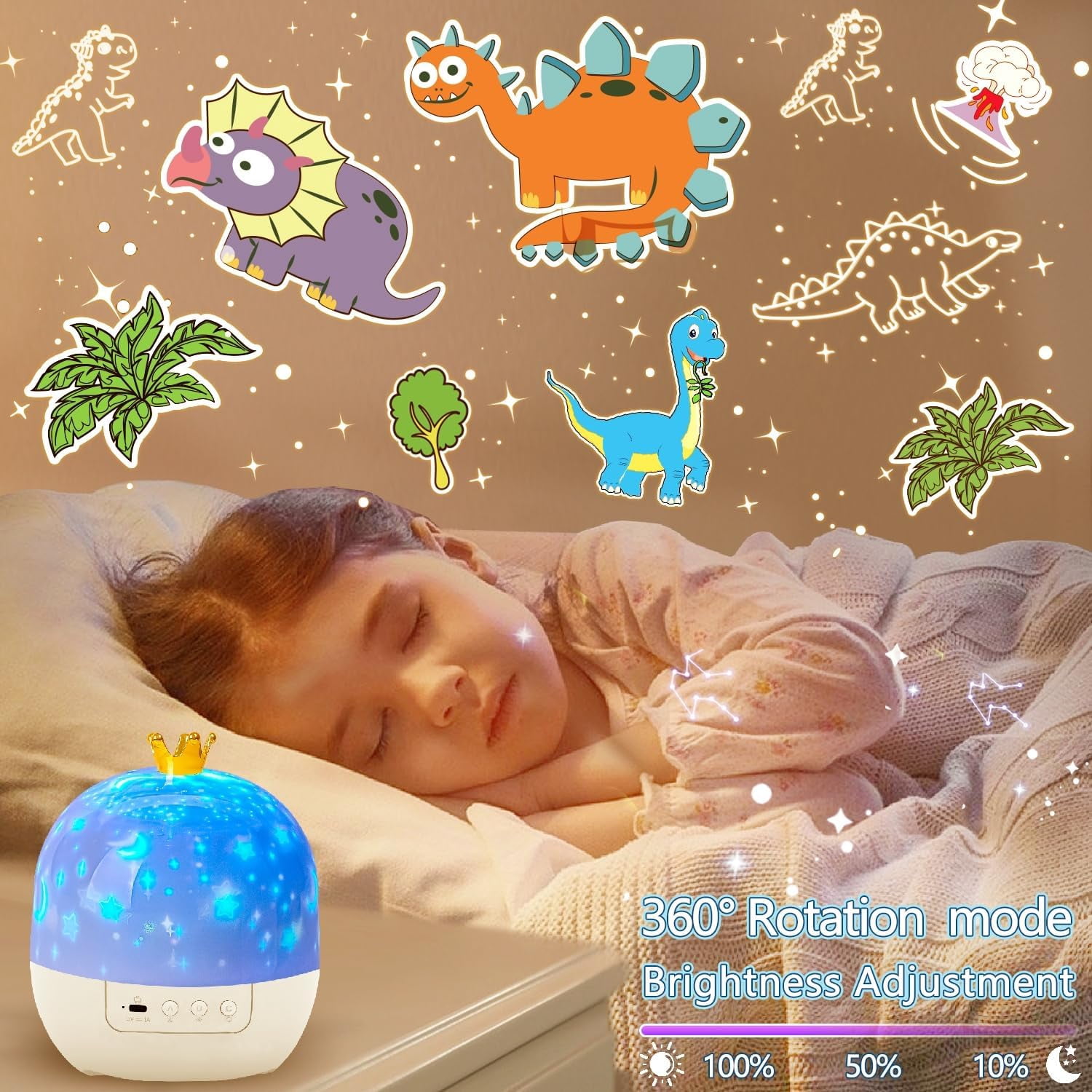 21 Sets of Films, Night Lights for Kids, Star Galaxy Projector, Night Lights for Bedroom, Ceiling, Star Projector with 360° Rotating for Boys and Girls, Birthday, Christmas Gifts, Room Decor