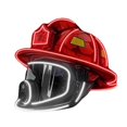 thumbnail image 1 of Firefighter Helmet Neon Sign ,Firefighter Helmet LED Light for Wall Decor, 1 of 5