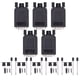 thumbnail image 4 of 5 juegos de conector de ruptura a terminal de cableado, adaptador macho DB9 RS232, dispositivo de puerto serie, conector PP con sujetadores de montaje, 4 of 14