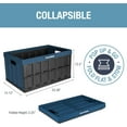 thumbnail image 6 of CleverMade 3 Pack Stackable Collapsible Storage Bin No Lids - 16 gal Ocean, 6 of 9