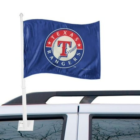Royal Blue Car Flag - Texas Rangers 12