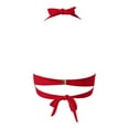 thumbnail image 5 of Hessimy Women's Halter Neck Tie Knot Back Soft Molded Padding Bikini Top(Red,M), 5 of 5