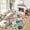 Orange Beige, variant on HIWEAVER Orange Beige 10′ x 13′ Washable Non Slip Area Rug for Living Room Modern Soft Indoor Floral Carpet Non-Shedding Farmhouse Home Decor