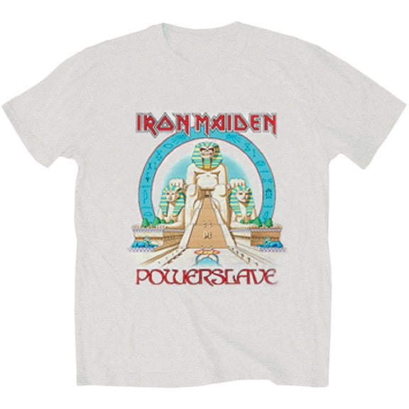 Iron Maiden Unisex T-Shirt Powerslave Egypt (Small)