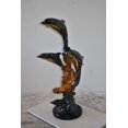 thumbnail image 3 of Nifao Three Large Dolphins on A Coral Bronze Statue – Home Decor Sculpture, 20"L x 18"W x 41"H, 3 of 9
