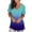 Blue, variant on Under 5 UsYezik Short Sleeve Tunic Tops for Women Spring Summer T Shirts Solid Tunics to Wear with Leggings Loose Fitting Shirts Basic V Neck Business Casual Tops Gifts for Her Pink L