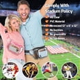 thumbnail image 2 of Clear Fanny Pack Stadium Approved - Adjustable Belt Bag for Women Men Fits Sport Events, Travel, Beach, Concerts, Transparent Stadium Waist Bag, Pink, 2 of 18