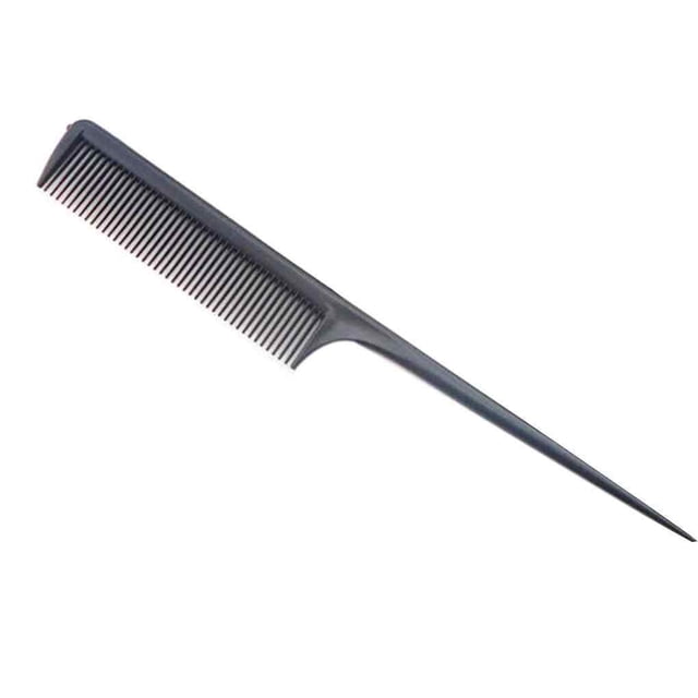 ziyahi 1 Set Peigne à Cheveux Belle Brosse de Salon Style Non Résistance Peignage Dent Circulaire Résistant à l'Usure Cheveux Fins Pics Design Unique Noir 1pcs