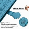 thumbnail image 5 of Wallet Case for Samsung Galaxy S23 Plus, Lovely Cute Cat Dog Embossed Pattern Cartoon PU Leather Flip Folio Cover with Card Slots Cash Holder Kickstand Magnetic Secure Clasp Shockproof Case,Blue, 5 of 12
