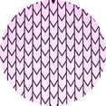 thumbnail image 1 of Ahgly Company Indoor Round Solid Pink Modern Area Rugs, 7' Round, 1 of 4