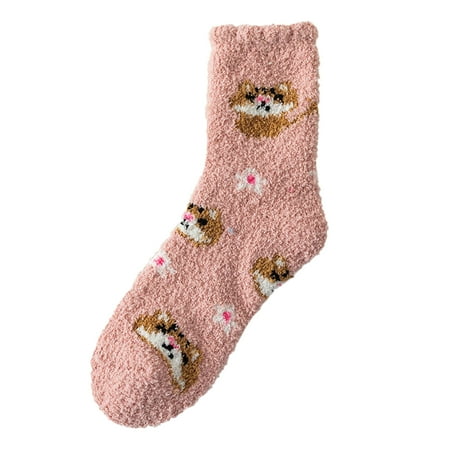 

Socks for Girls Thermal Socks For Womens Coral Socks Colorful Lightweight Socks Casual Socks Winter Socks Soft Warm Comfort Casual Socks Funny Animal Print Knee High Socks Girls 10