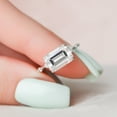 thumbnail image 2 of Silvago Jewel White Gold Plated 14K Diamond Rings - Emerald Cut Excellent 1.9 Ct Diamond Rings For Women's - Solitaire with Accent Engagement Rings for Her - Unique Solitaire Diamond Rings, 2 of 8
