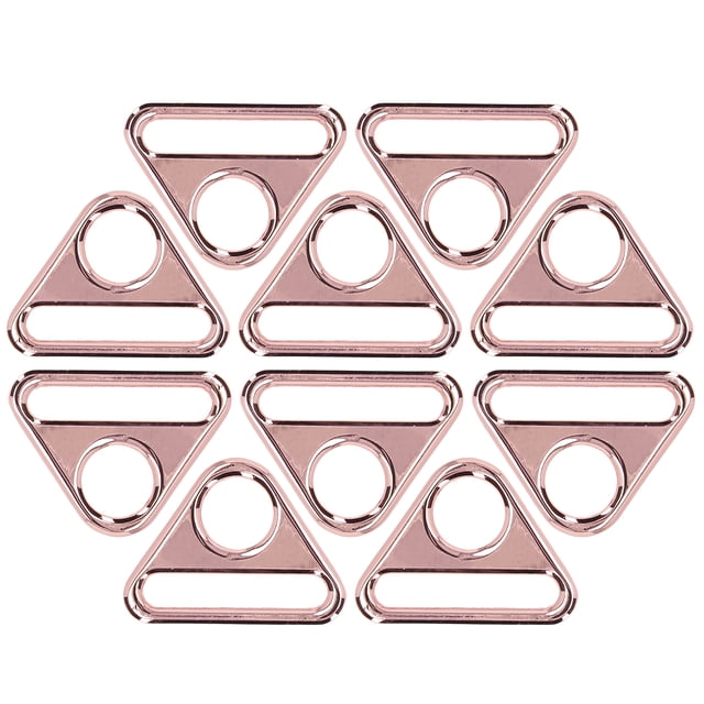 10 Uds. Hebilla ajustable Material de aleación de Zinc de 38mm accesorios de equipaje portátiles ligeros multiusos oro rosa