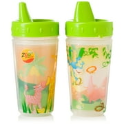 Evenflo Feeding Zoo Friends Insulated Hard Spout Sippy Cup - 10oz, Green, 2ct