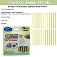 thumbnail image 5 of Fresh & Clean - Drain Sticks (Lemon) 24 Sticks Kitchen Shower Bathtub Freshener Odor Free - Yellow, 5 of 5