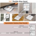 thumbnail image 5 of Joybos 50in Spin Mop and Bucket Set, Self Separation for Floor Wall Window, Wet and Dry Mop and Bucket with Wringer Set for Home with 2 Microfiber Pads, 5 of 7