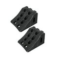 thumbnail image 1 of 2 Pcs Cales de Roue Robustes Accessoires de Voiture Remplacement Caoutchouc Professionnel 45x18x12cm Noir, 1 of 8
