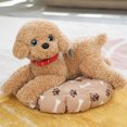 thumbnail image 4 of Soft Realistic Teddy Dog Plush Toy Funny Simulation Stuffed Little Puppy Dolls Lovely Birthday Gift for Baby Kids Girls, 4 of 5