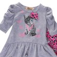 thumbnail image 3 of Newborn Kids Baby Girls Autumn Outfits Clothes T-shirt Tops Dress In Leopard Pants 2PCS Set, 3 of 7