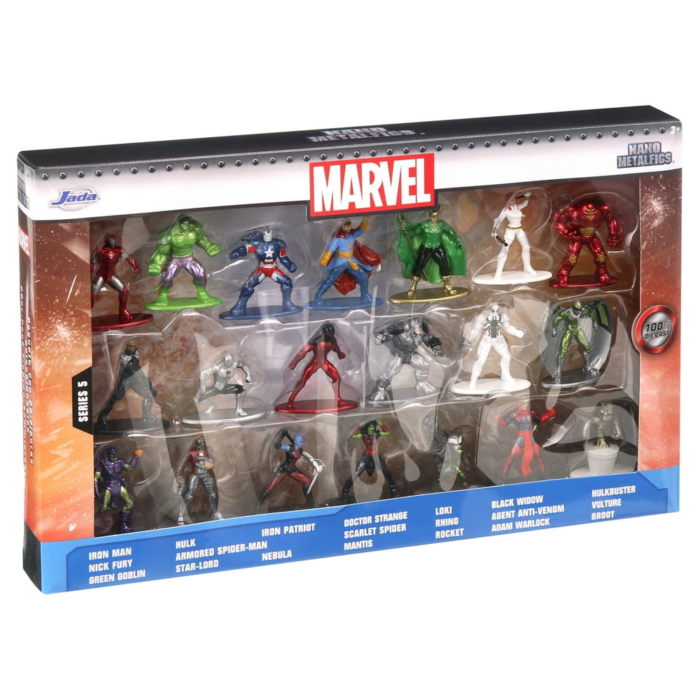 Marvel 1.65" Diecast Metal Collectible Figures 20Pack Assortment