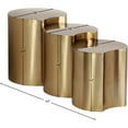 thumbnail image 3 of Meridian Furniture Dimple 3 Piece Gold Iron Metal End Table, 3 of 3